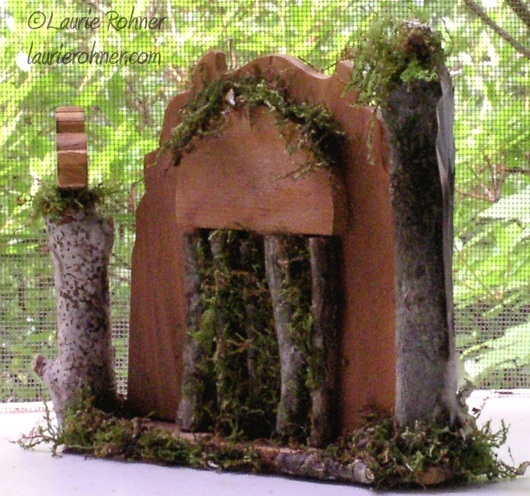 Handcrafted sculpted fairies gate by laurierohner.com